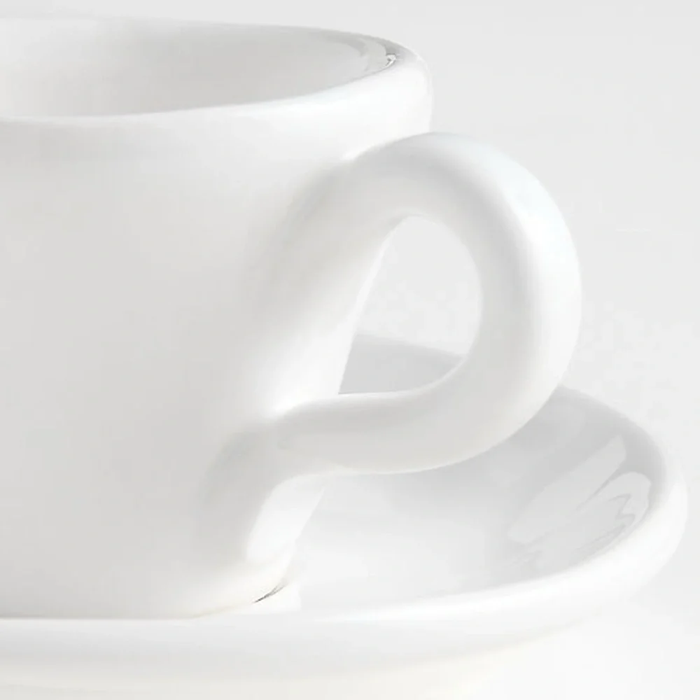 New! EXCLUSIVE Crate&Barrel 🍋🇮🇹✨Sorrento White Espresso Cup & Saucer LIMITED ED